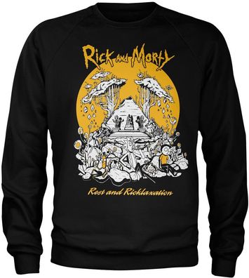 Rick And Morty Rest And Ricklaxation Sweatshirt Black
