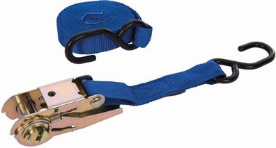 Silverline Kfz Zubehör Spanngurt mit Ratschengriff und S-Haken 4,5 m x 25 mm,