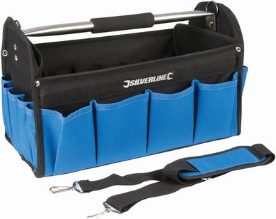 Silverline Taschen Strapazierfähige Werkzeugtasche mit verstärktem Boden 400 x