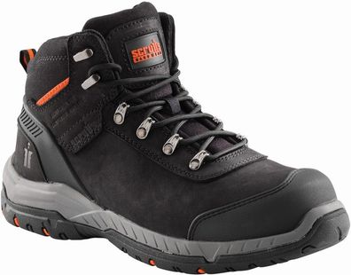 Scruffs Sicherheitsschuhe Sicherheitsstiefel „Sabatan“ -Schwarz