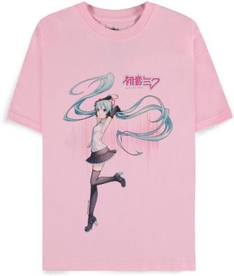 Hatsune Miku - Women's Short Sleeved T-Shirt Pink