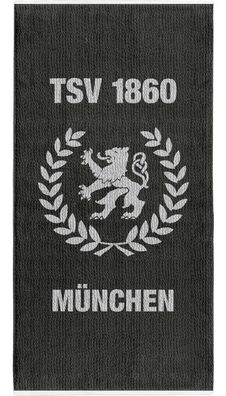 TSV 1860 München StrandtuchVictory hellgrau Fussball -100x150cm