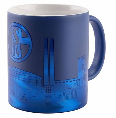 FC Schalke 04 S04 Kaffeebecher Skyline Ton-in-Ton Fussball