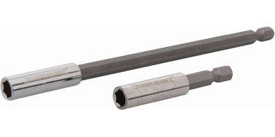Silverline Schraubzubehör Magnetischer Schraubendreher-Bithalter, 2-tlg. Satz 60
