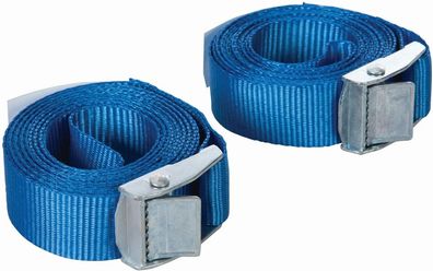 Silverline Kfz Zubehör Spanngurte mit Metall-Klemmschnallen, 2,5 m x 25 mm,