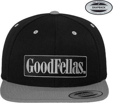 Goodfellas Logo Premium Snapback Cap Black-Dark-Grey