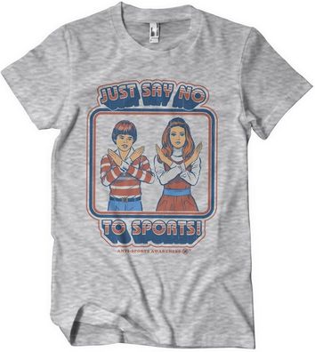 Steven Rhodes Just Say No To Sports T-Shirt Heathergrey