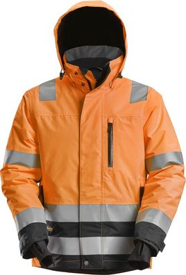 Snickers Warnschutzjacke AllroundWork High-Vis WP 37.5 isolierte Arbeitsjacke,