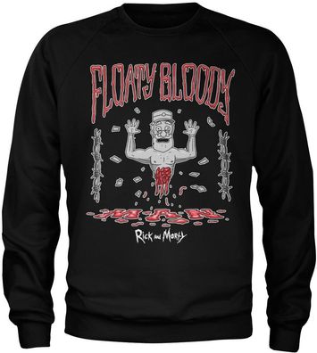 Rick And Morty Floaty Bloody Man Sweatshirt Black