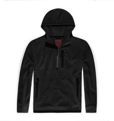 Vintage Industries Fleecepullover Vinson Hollow Fibre Fleece Black