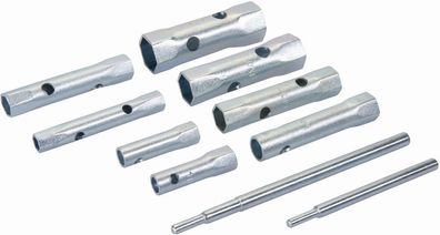 Silverline Schraubenschlüssel Metrische Rohrsteckschlüssel, 8-tlg. Satz 8–22 mm