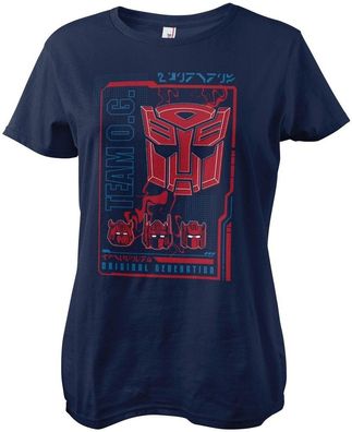 Transformers Autobots Original Generation Girly Tee Damen T-Shirt Navy