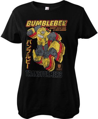 Transformers Bumblebee - Every Hero Has A Beginning Girly Tee Damen T-Shirt Black