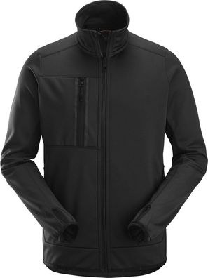 Snickers Fleecejacke AllroundWork, Fleece Arbeitsjacke mit Reißverschluss Schwarz