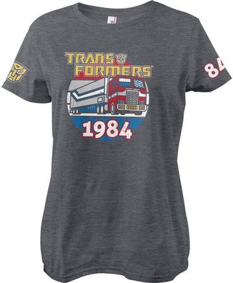Transformers Optimus Prime Of 1984 Girly Tee Damen T-Shirt Dark/Heather