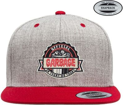 Garbage Pail Kids Official Garbage Premium Snapback Cap Heather-Grey-Red