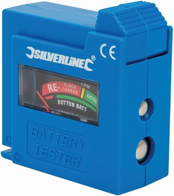 Silverline Elektriker-Werkzeuge Kompaktes Batterieprüfgerät Für AAA, AA, D, C,