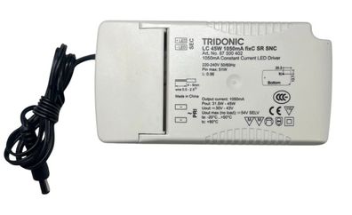 Tridonic LED Driver LC 45W 1050mA fixC SR SNC | 30-43V m/Kabel 87500402