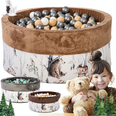 Bällebad 90x40 Golden Kids • sicheres Schaumstoff-Bällebad für Kinder mit CE
