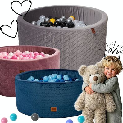 Bällebad 90x40 Golden Kids • sicheres Schaumstoff-Bällebad für Kinder mit CE