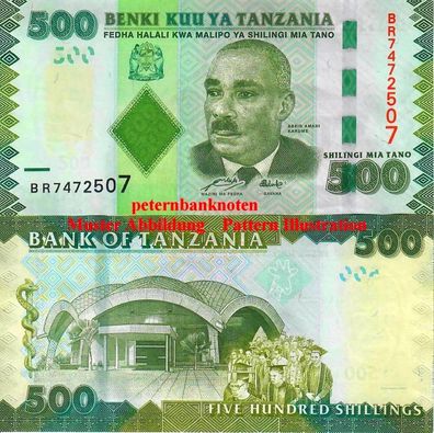 Tanzania / Tansania 500 Shillings 2011 Unc. P. 40 699#