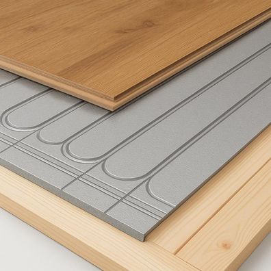 Trockenbau Fußbodenheizung 0,72 m² - kein Estrich - 30mm - 16er Rohr SOFORT