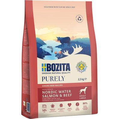 Bozita Purely Adult Large mit Lachs & Rind getreidefrei 2,5 kg