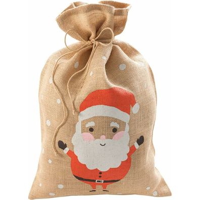 folia Nikolausbeutel Weihnachtsmann groß