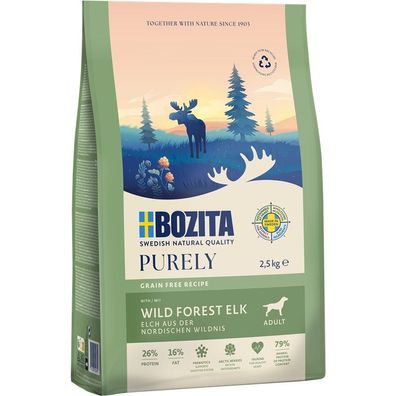 Bozita Purely Adult mit Elch getreidefrei 3 x 2,5 kg