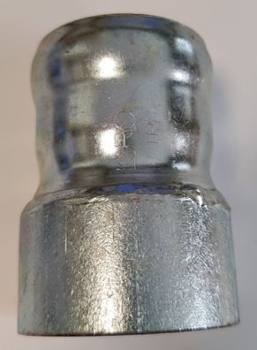 LORO-X Stahlrohr Übergangsstück mit IG 56 mm x IG 2" DN50 H= 91 mm