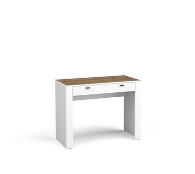 BETTSO-Weißer Schminktisch mit Glamour Schubladen MOSSA