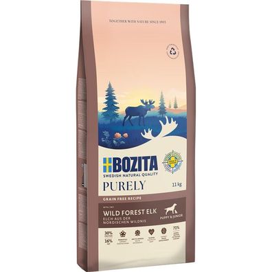 Bozita Purely Puppy & Junior Elch getreidefrei 2 x 11 kg