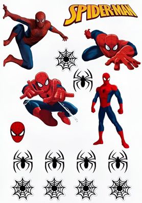 Spiderman Held Spinne Essbar Tortenaufleger Torte Geburstag Zuckermasse + NAME s16