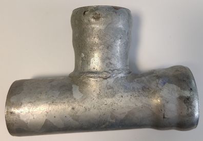 LORO-X Stahlrohr T-Stück mit zwei Muffen DN40 x 55 mmx 56 mm L= 170 mm Abzweig