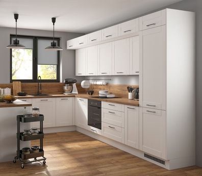 Beispiel Küche Canadian weiss Fronten Soft Close Schubladen Neu&Schnell