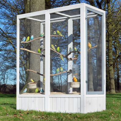 Vogelvoliere Voliere Vogelkäfig Käfig Vogelhaus !! Anbau !! für Vogelvoliere Luise