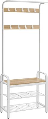 Best For Home Garderobe - Multifunktionaler Flur-Organizer mit Sitz & Schuhregal