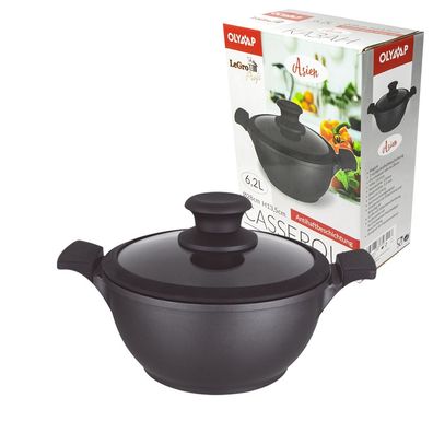 Kasan 6.2LTopf Kochtopf Induktion Casserole Asien Wok 6.2L