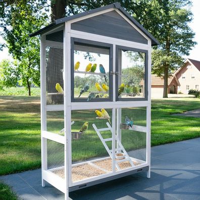 Vogelvoliere Voliere Vogelkäfig Käfig Vogelhaus XL 304