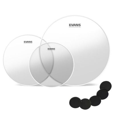 Evans ETP-G2CLR-S Clear Fell Pack Standard 12 - 13 - 16 mit Pads