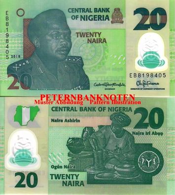 Nigeria 20 Naira 2024 Polymer Unc P New 632#
