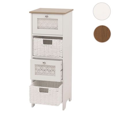 Kommode HWC-O75, Schubladenschrank, 4 Schubfächer Holz Melamin 82x30x30cm