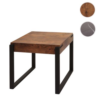 Beistelltisch HWC-L53, Kaffeetisch Nachttisch Couchtisch, Metall 51x50x54cm