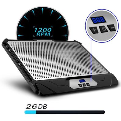 Klim Swift Notebook Speed Adjustable 2 Fan Laptop Cooler Cooling Stand