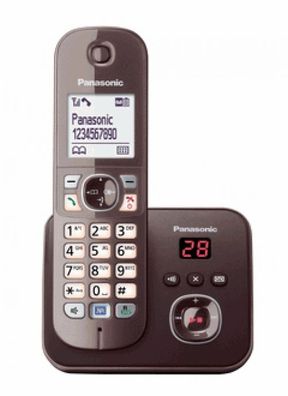 Panasonic KX-TG6821GA Telefon DECT-Telefon Braun Anrufer-Identifikation