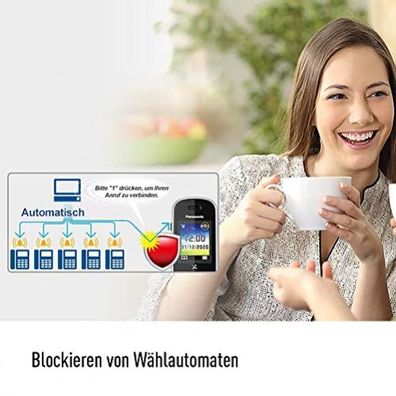 Panasonic KX-TGH723 DECT-Telefon Anrufer-Identifikation