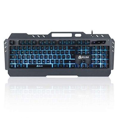KLIM Lightning New Hybrid Halbmechanisches Gaming Tastatur UK-Layout