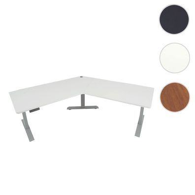 Schreibtisch HWC-D40, Computertisch, 120° elektrisch höhenverstellbar