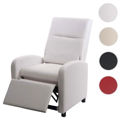 Fernsehsessel HWC-H18, Relaxsessel Liege Sessel, Kunstleder klappbar 99x70x75cm