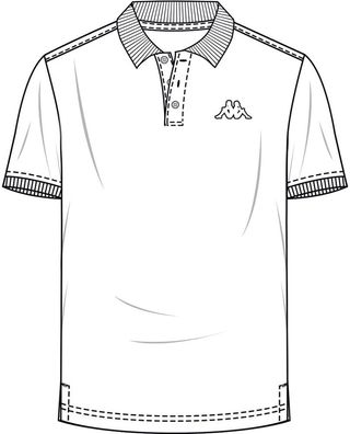 Kappa Poloshirt in großen Größen 303173GG